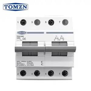 Tomzn TOSF-125 2P 125A MTS Dual Power Manual Transfer Isolating Switch Interlock Circuit Breaker TOMZN breaker type Change Over