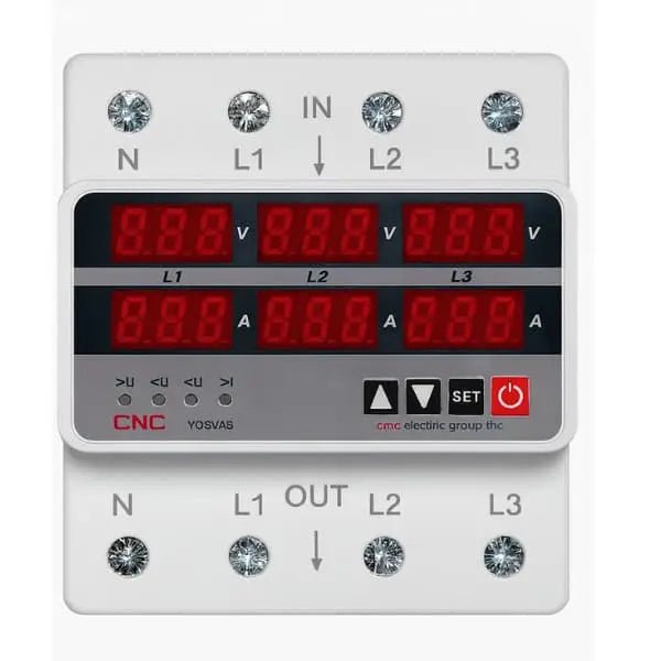 CNC 4 Pole 3-Phase Voltage Protector 63A-100A